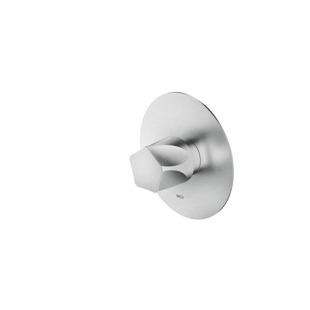 MGS Bagno Penta Thermo Valve Trim Stainless Steel Matte