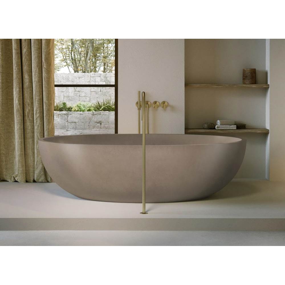 COCOON Free Standing Bathtub Designed COCOON LAB Collection In Light Weight Concrete