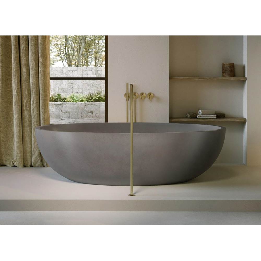 COCOON Free Standing Bathtub Designed COCOON LAB Collection In Light Weight Concrete