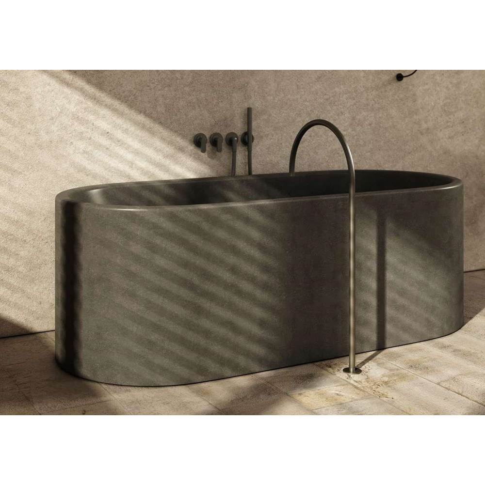 COCOON Designed By John Pawson For Cocoon, The Jp-Bath Is Crafted From One Solid Block Of Natural Stone With Drain In Same Material.