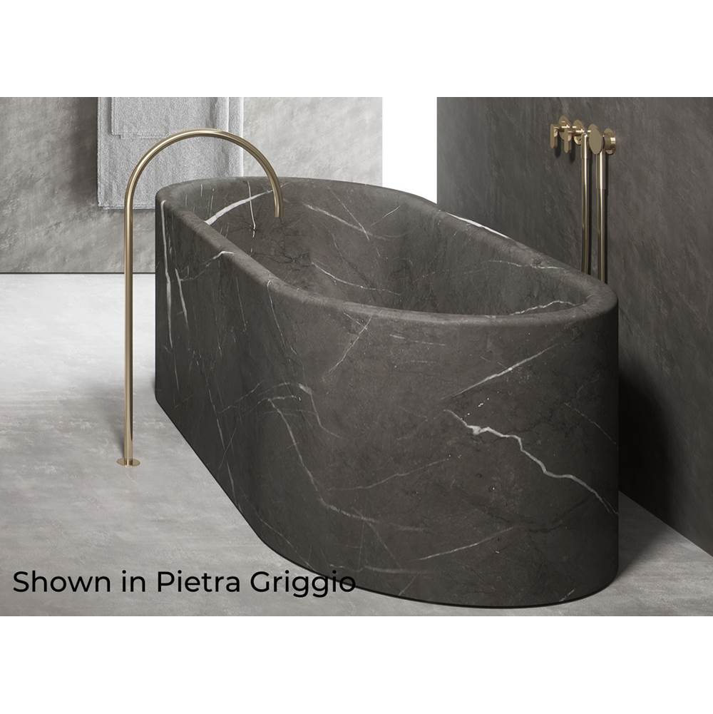 COCOON Designed By John Pawson For Cocoon, The Jp-Bath Is Crafted From One Solid Block Of Natural Stone With Drain In Same Material.
