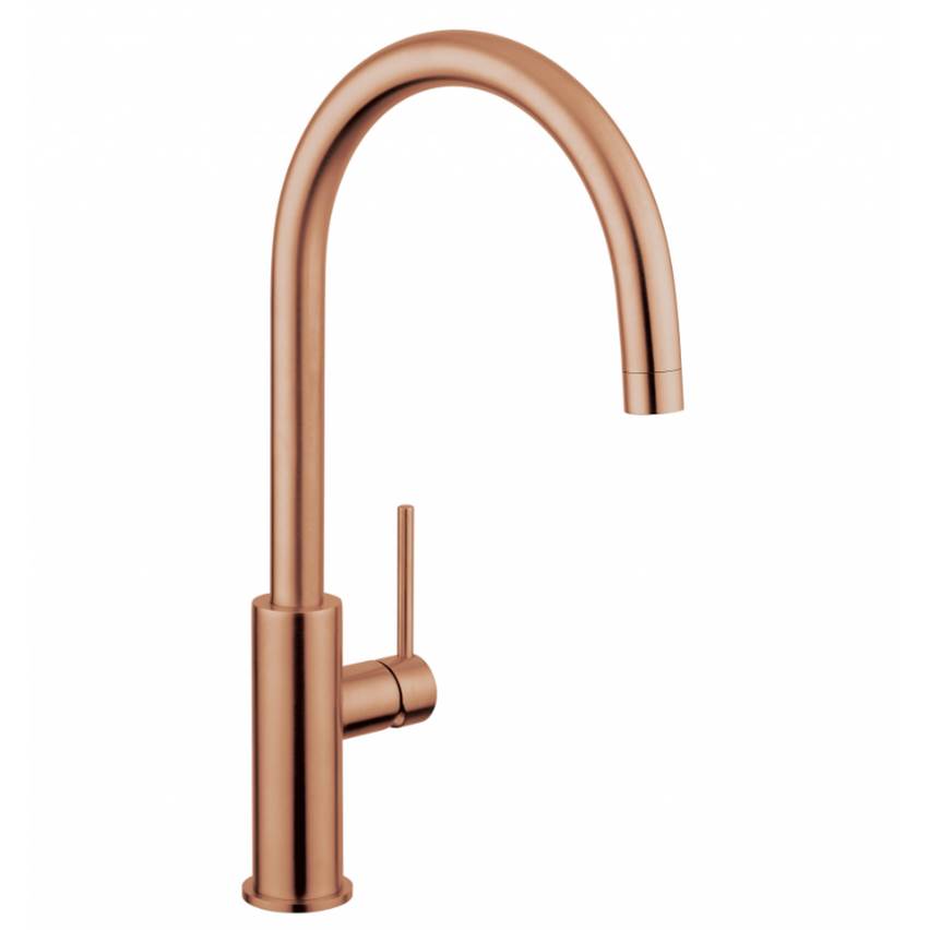 COCOON Mono Collection; Deck Mounted 1-Hole Single Lever Kitchen Faucet Swivel Spout