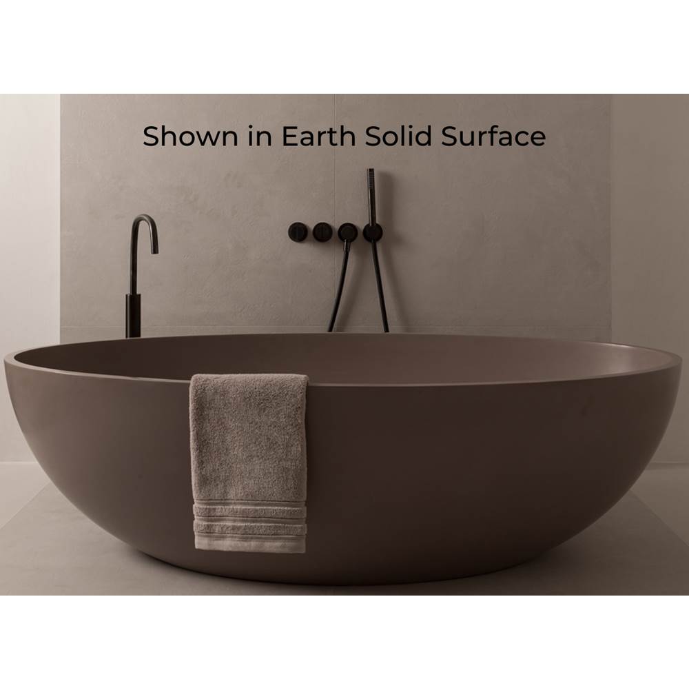 COCOON Atlantis Free-Standing Tub Casted From Solid Surface In Shell.