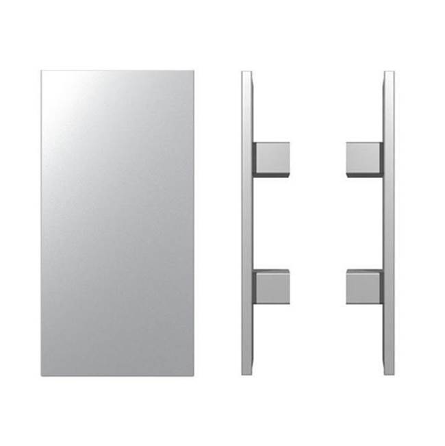 Designer Doorware Pair BTB Ent. Handle 300X150 Plate 90X32 Stem