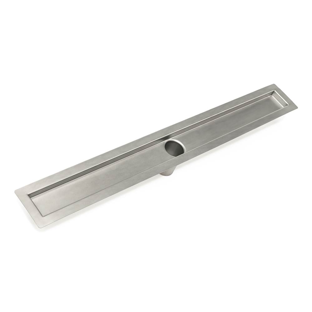 Infinity Drain 42'' Stainless Steel Channel Assembly for FF Series with 2'' No Hub Outlet