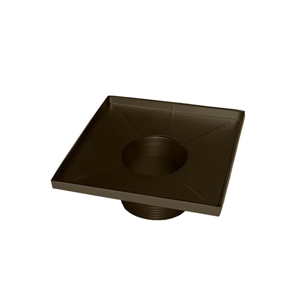 Infinity Drain 5'' x 5'' Stainless Steel 2'' Throat only in Oil Rubbed Bronze