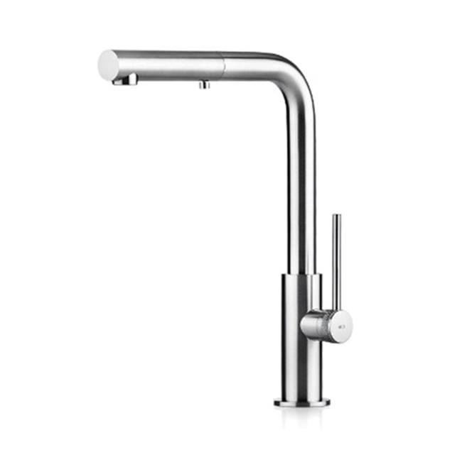 MGS Cucina Spin HD Kitchen Faucet with Pull-out Spray Stainless Steel Polished 13'' Height 8-7/8'' Projection