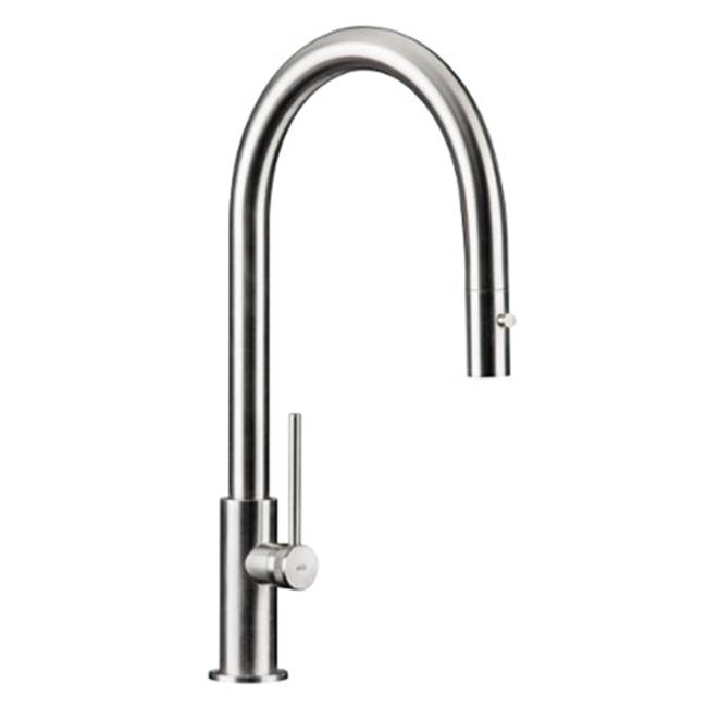 MGS Cucina SPIN D Single-hole Stainless Steel Kitchen Faucet with Pull-down Dual spray