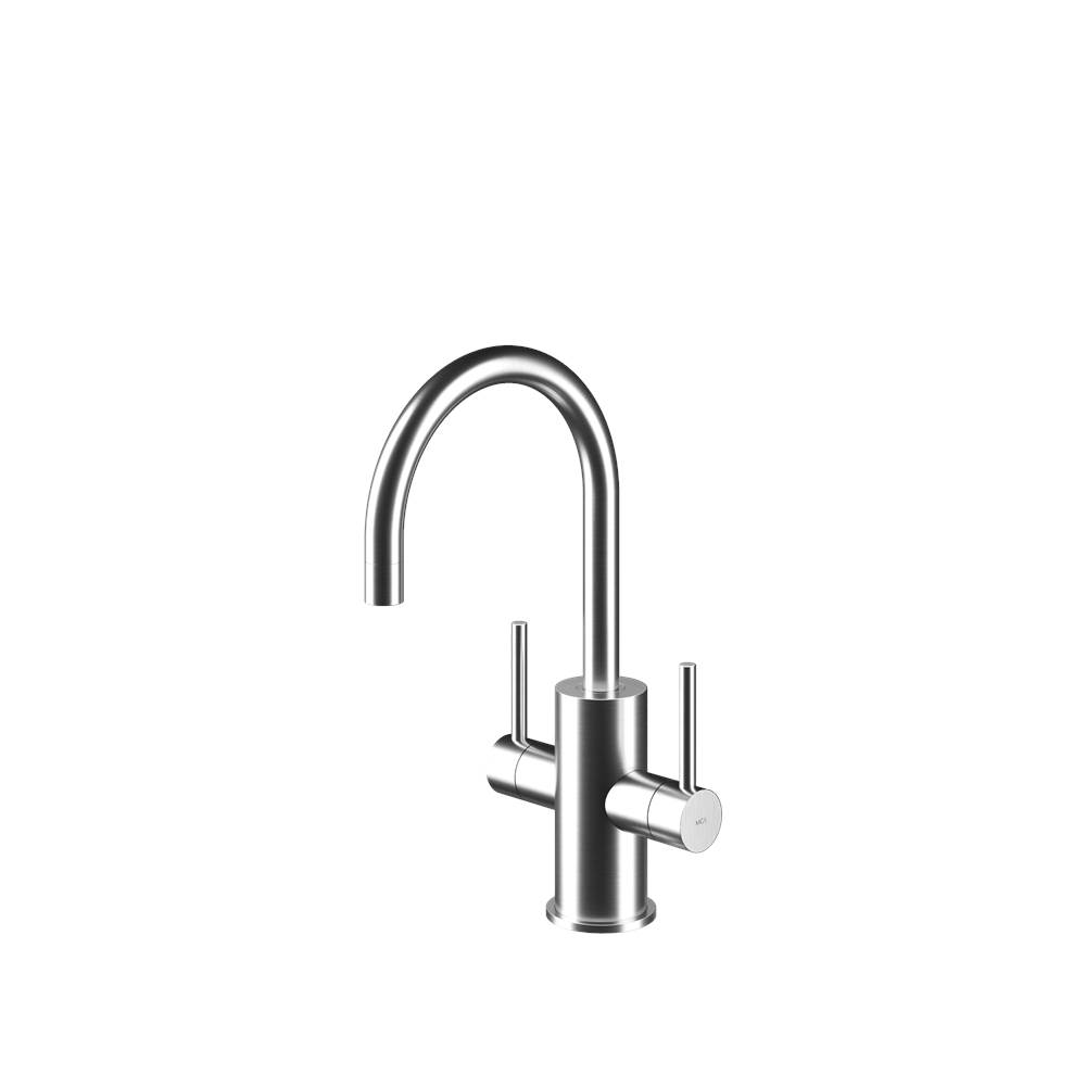 MGS Cucina Spin HC Hot & Cold Filtered Water Faucet Stainless Steel Matte 11-3/8'' Height 5-1/2'' Projection