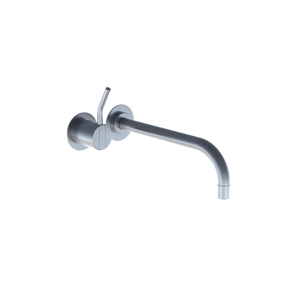 Vola 121M One-Handle Mixer, 9'' Spout And Rosette Trim Kit With Medium (2'') Lever