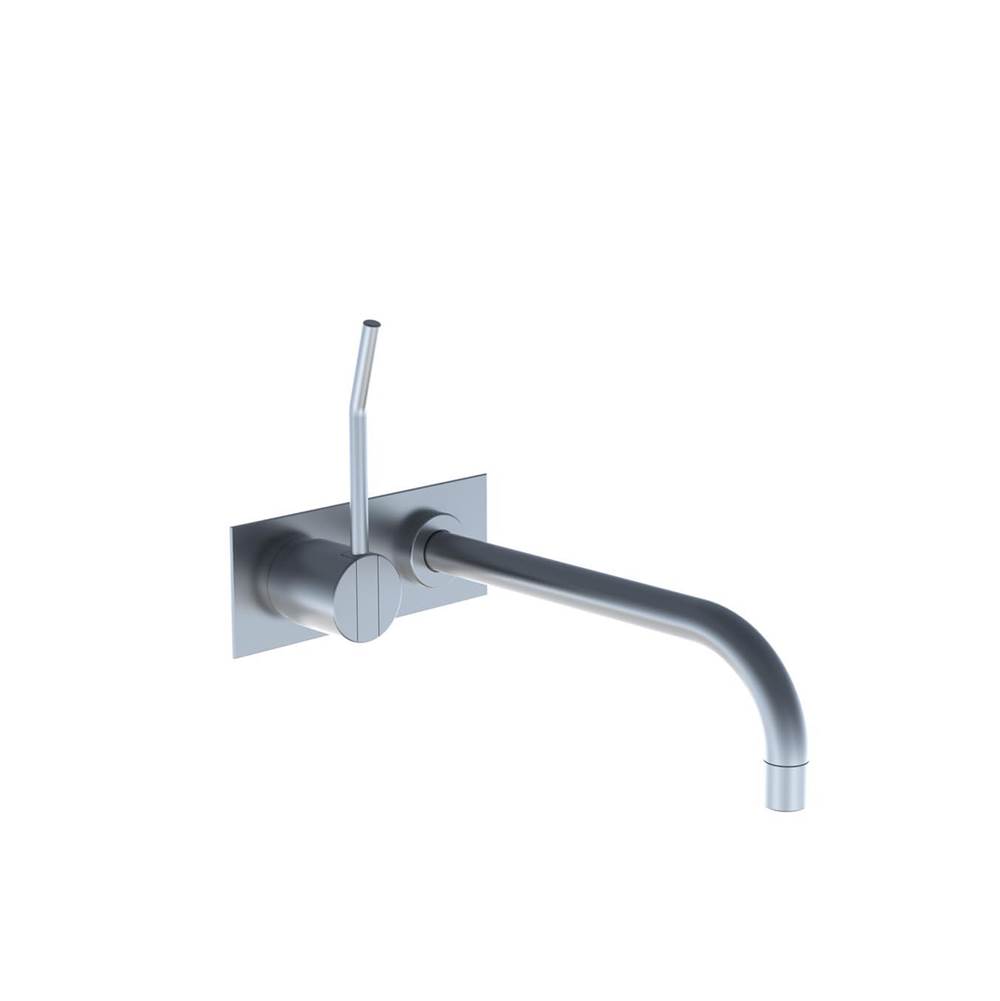 Vola 122L One-Handle Mixer, 9'' Spout And Plate Trim With Long (4'') Lever