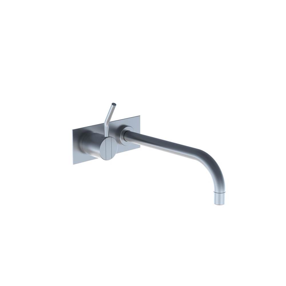Vola 122M One-Handle Mixer, 9'' Spout And Plate Trim With Medium (2'') Lever
