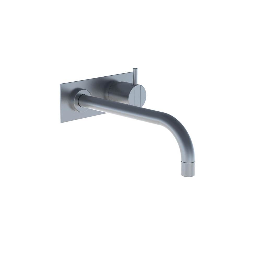 Vola 122Xl One-Handle Mixer, 9'' Spout And Plate Trim, For Spout To Left Installation With Long (4'') Lever